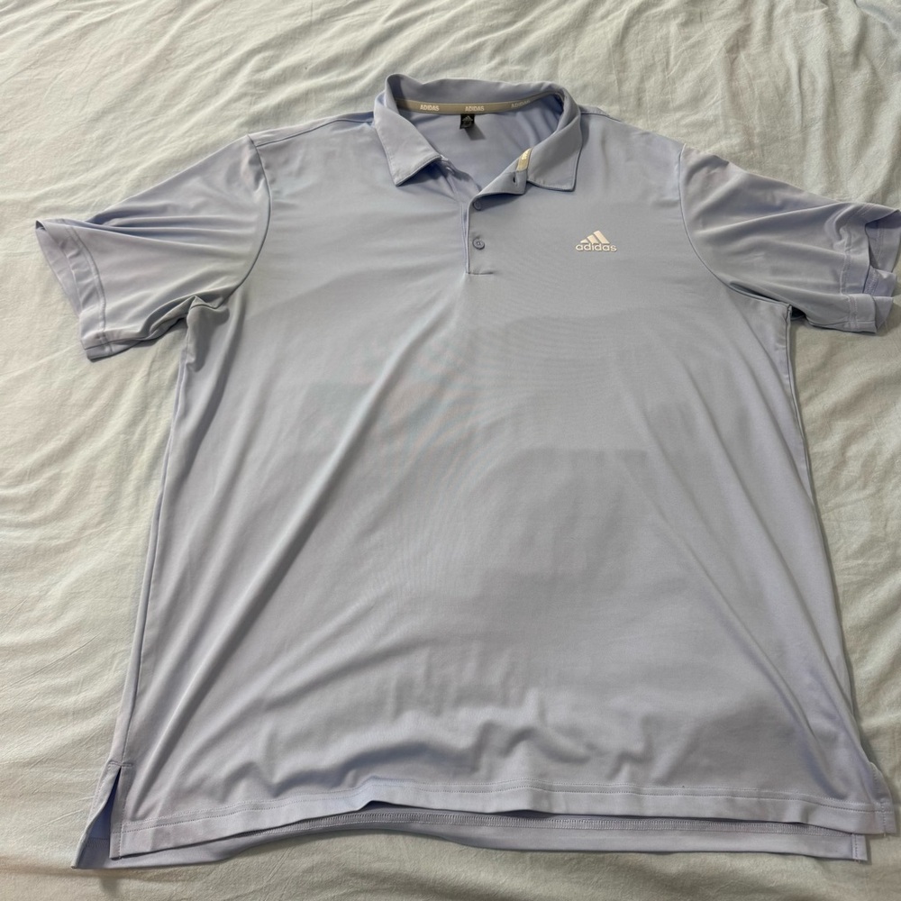 Adidas Men's Light Blue Polo Shirt